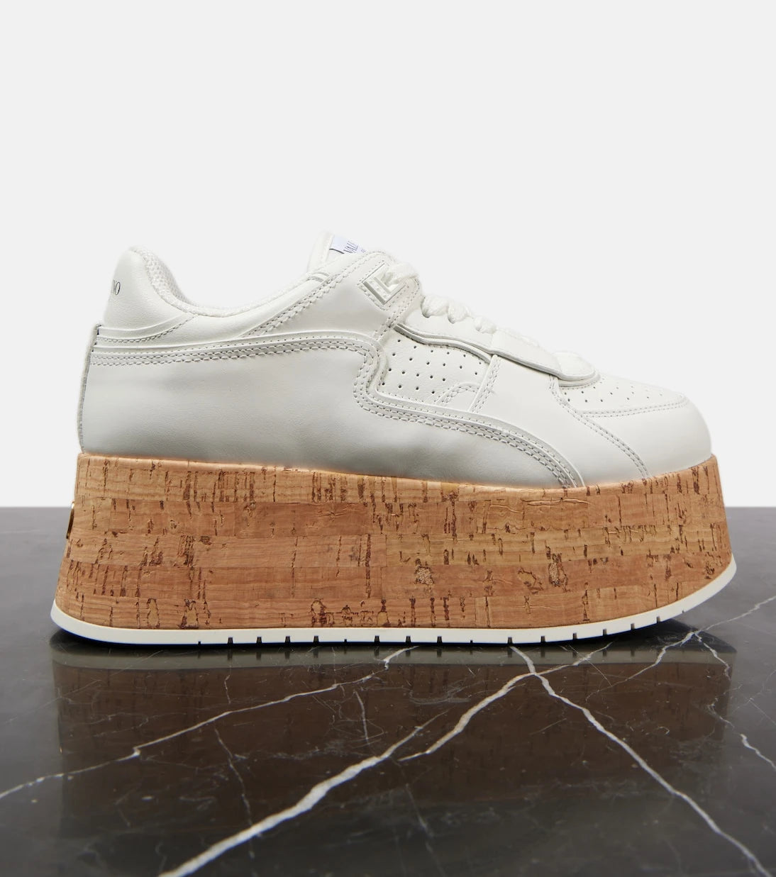 Valentino Garavani - Freedots XL leather platform sneakers