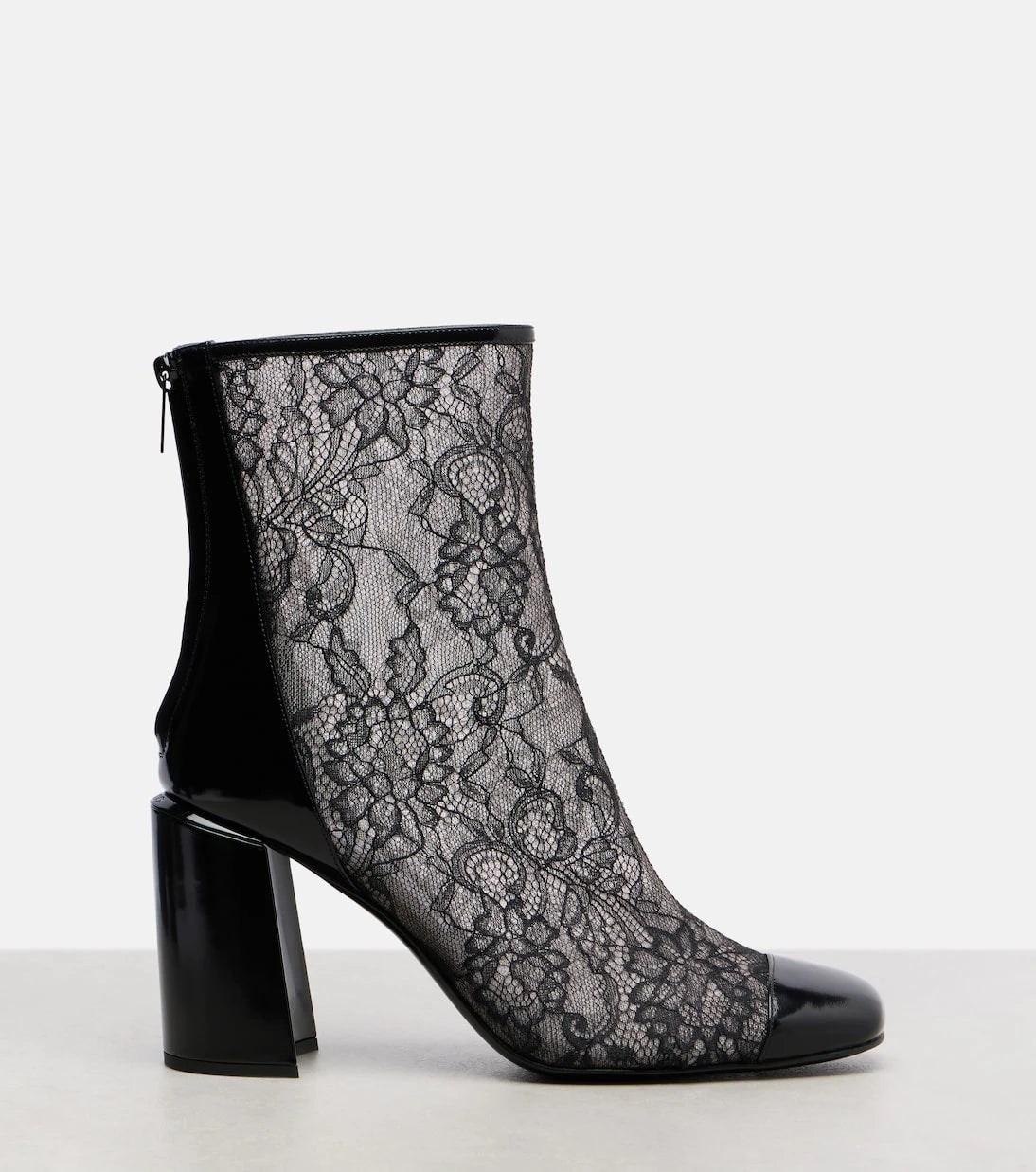 Jimmy Choo - Kisu 85 leather-trimmed lace ankle boots