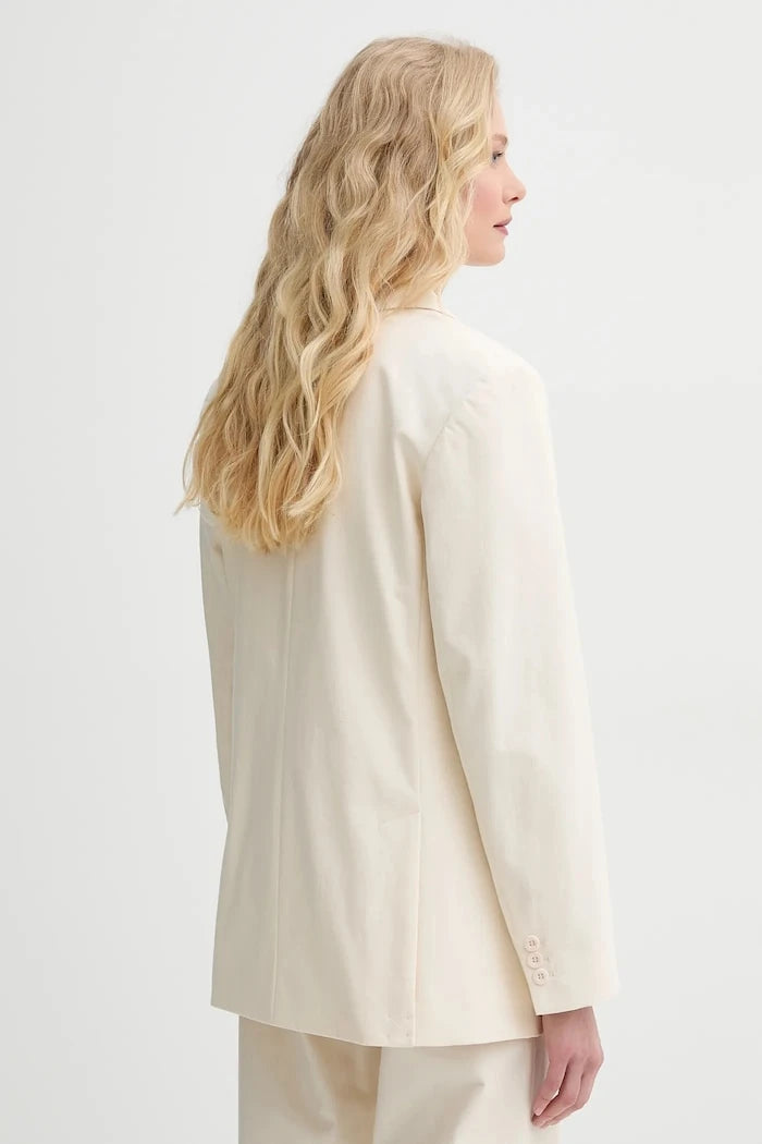 A.P.C. kadın pamuklu kruvaze blazer veste lucy