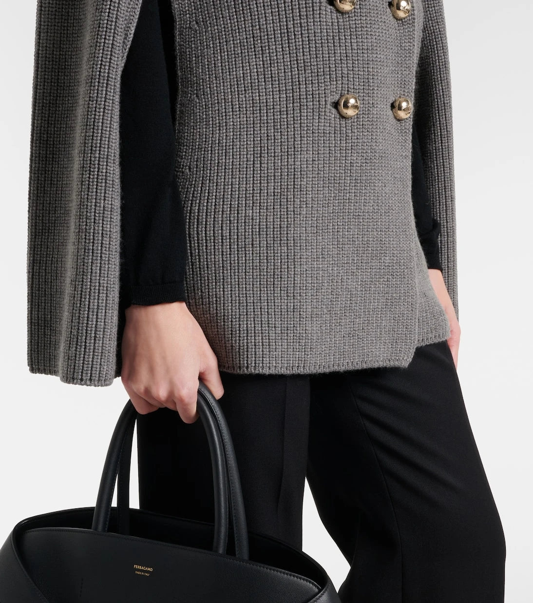 Max Mara - Agenzia double-breasted virgin wool cape