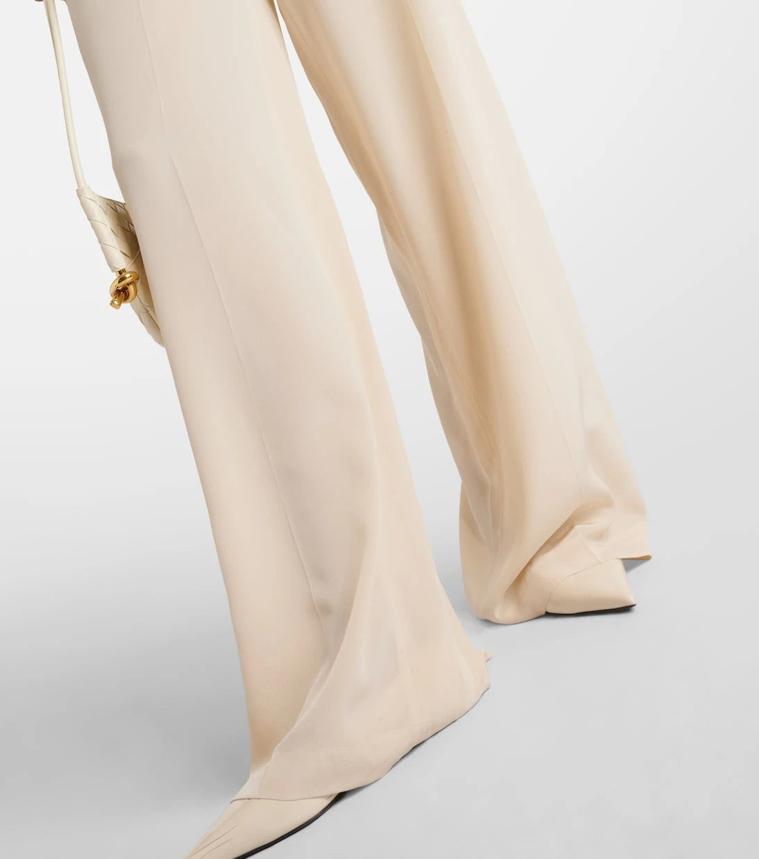Joseph - High-rise silk crêpe wide-leg pants
