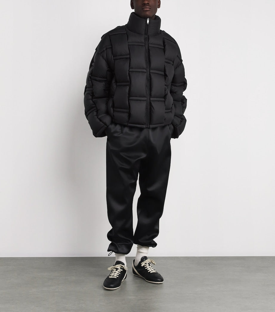 Raxxy Black 3D Down-Filled Angular Puffer Jacket
