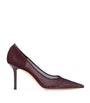 Love 100 Embellished Mesh Pumps DEEP MERLOT/DEEP MER
