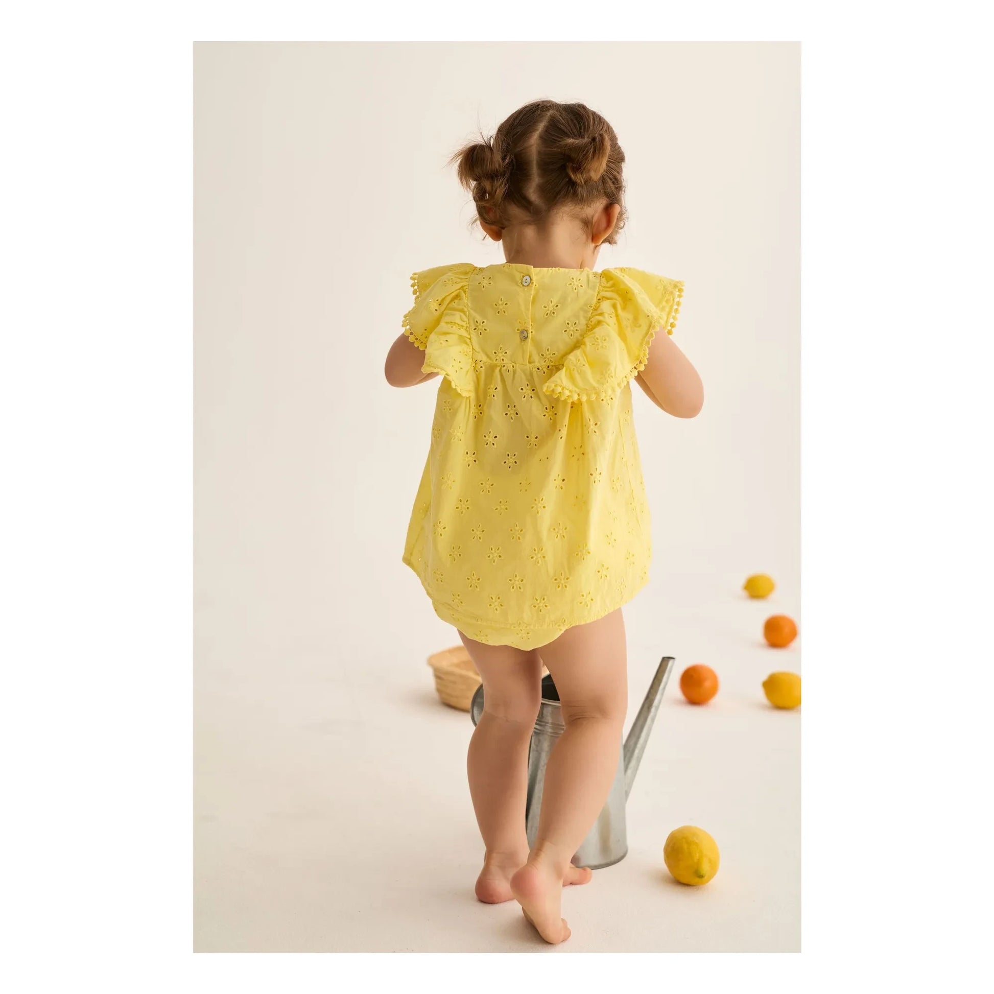 Cozmo - Sohpia Embroidered Dress | Yellow