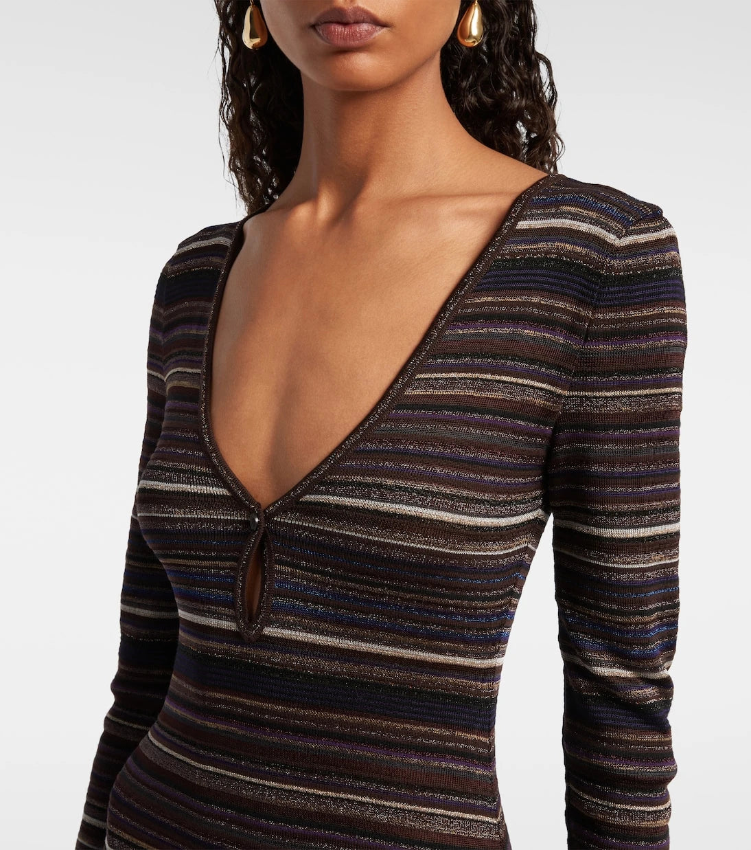 Missoni - فستان طويل مخطط