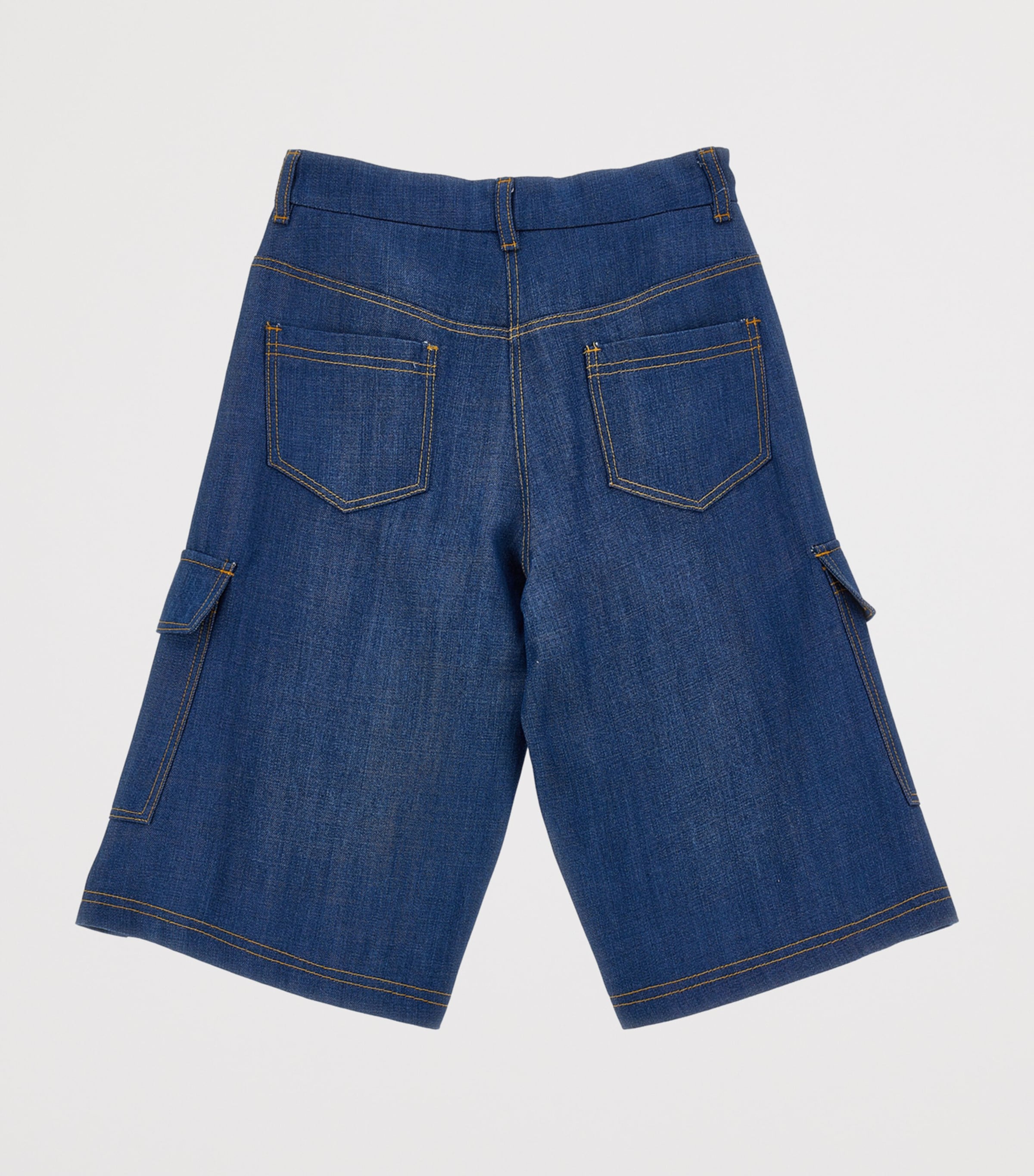 Lyocell-Denim Cargo Shorts (2-12 Years)