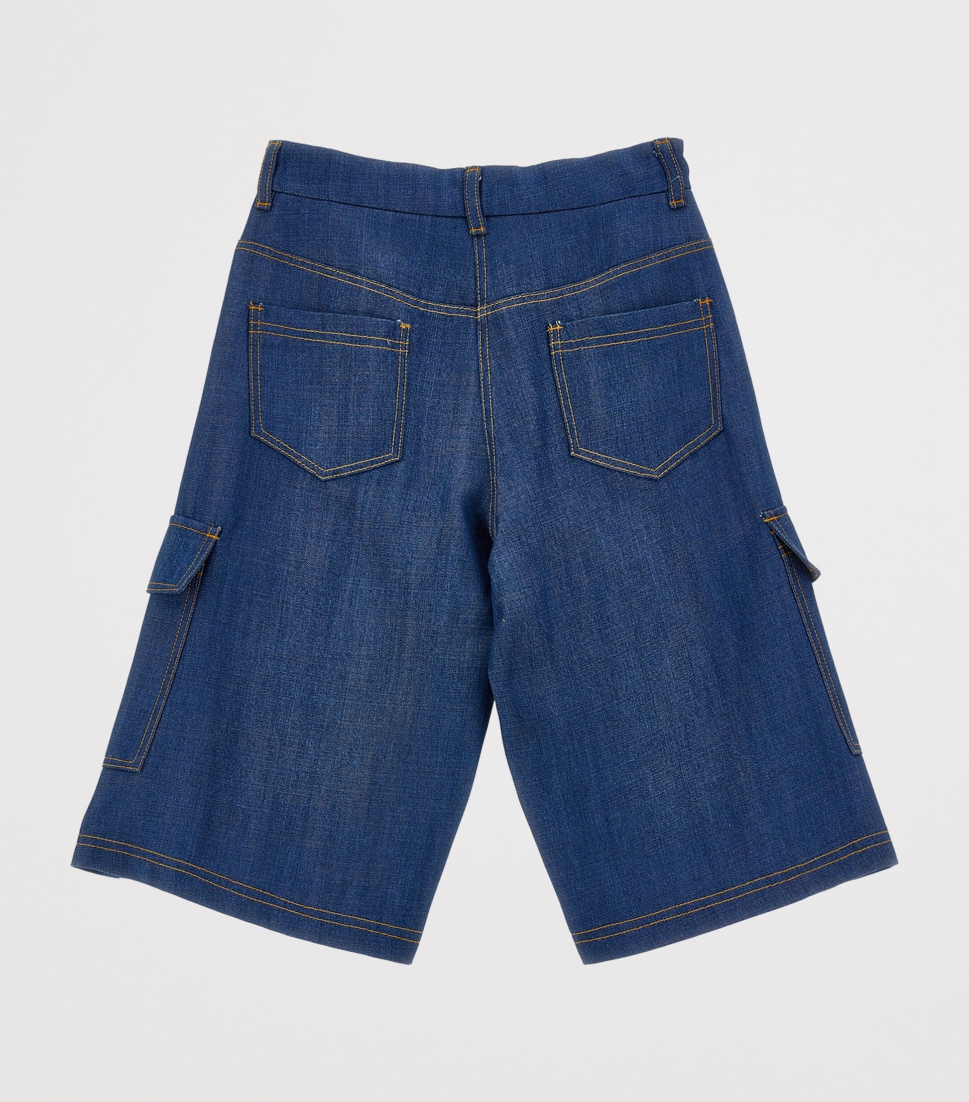 Lyocell-Denim Cargo Shorts (2-12 Years)