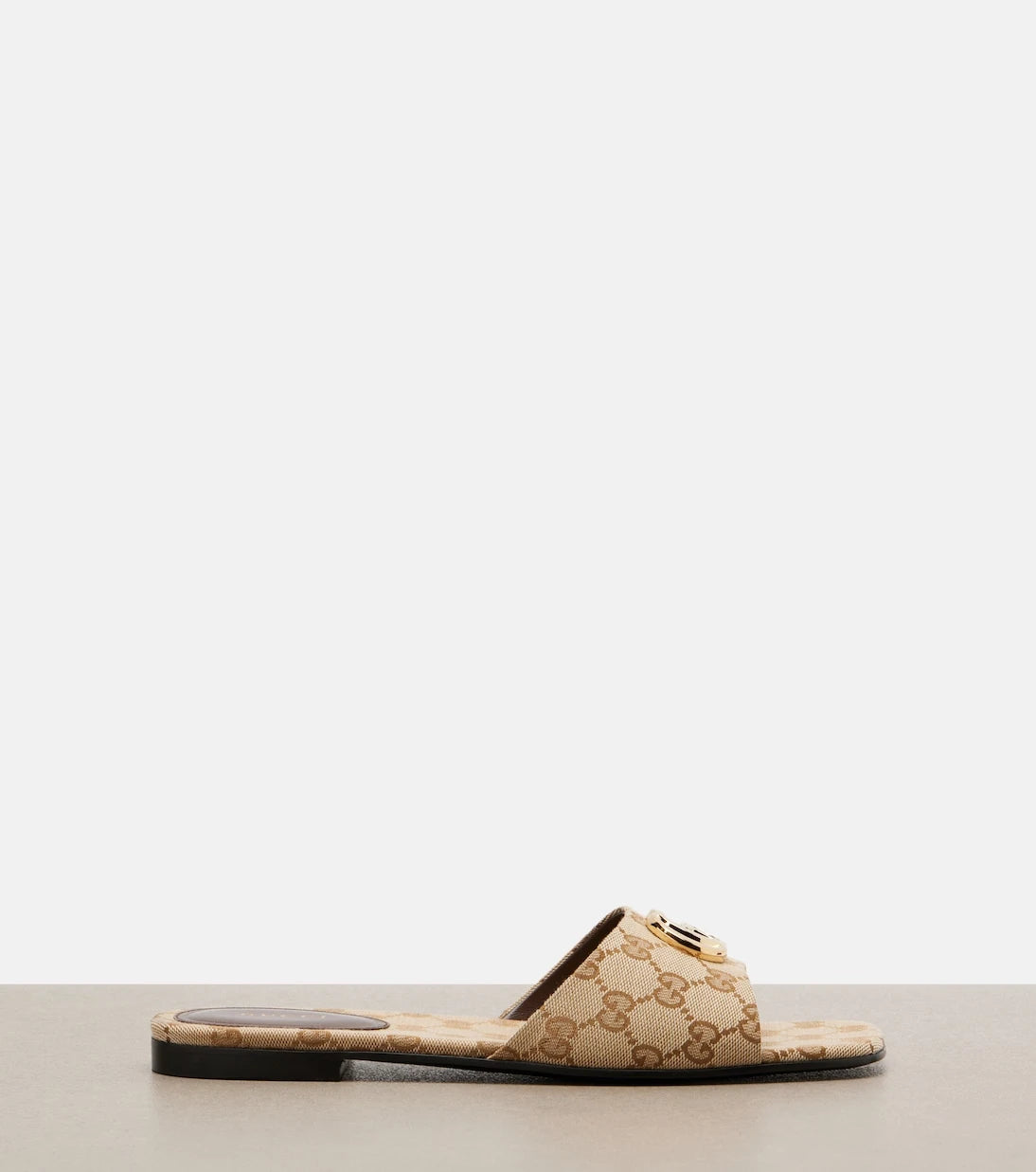 Gucci - Double G GG Canvas slides