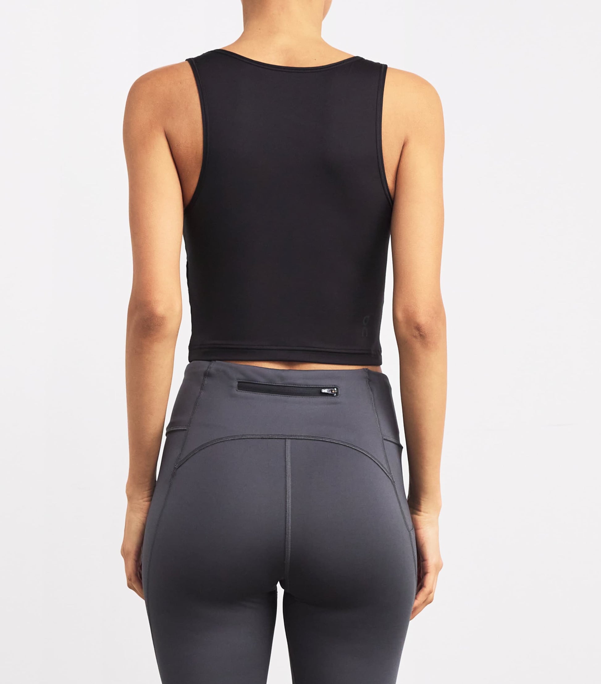 Black Studio Cut-Out Crop Top