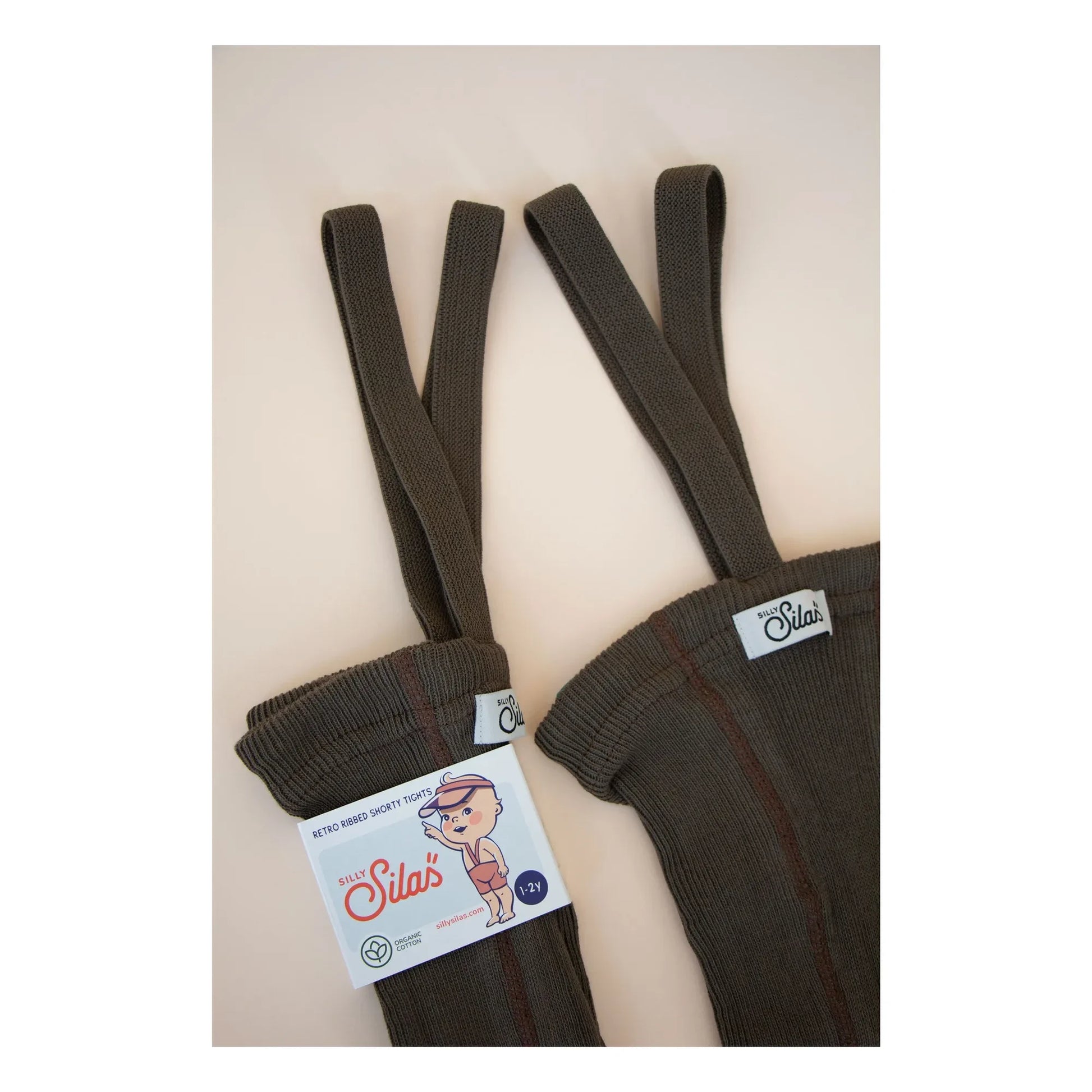 Silly Silas - Organic Cotton Shorty Tights | Brown