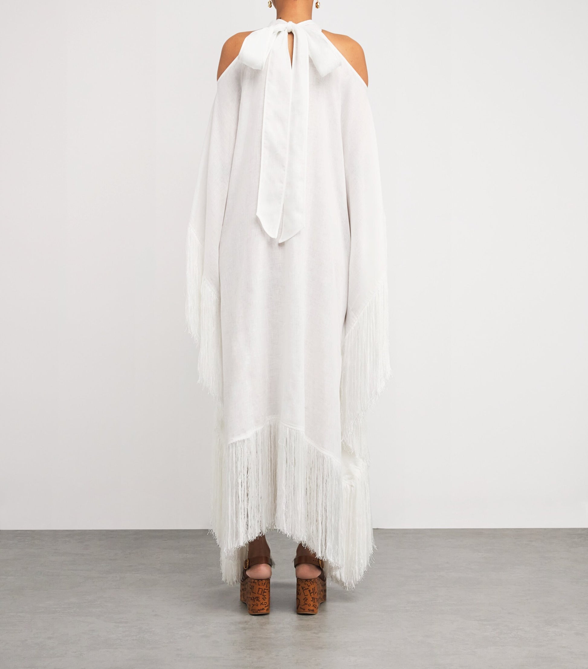 White Linen Bambolino Kaftan
