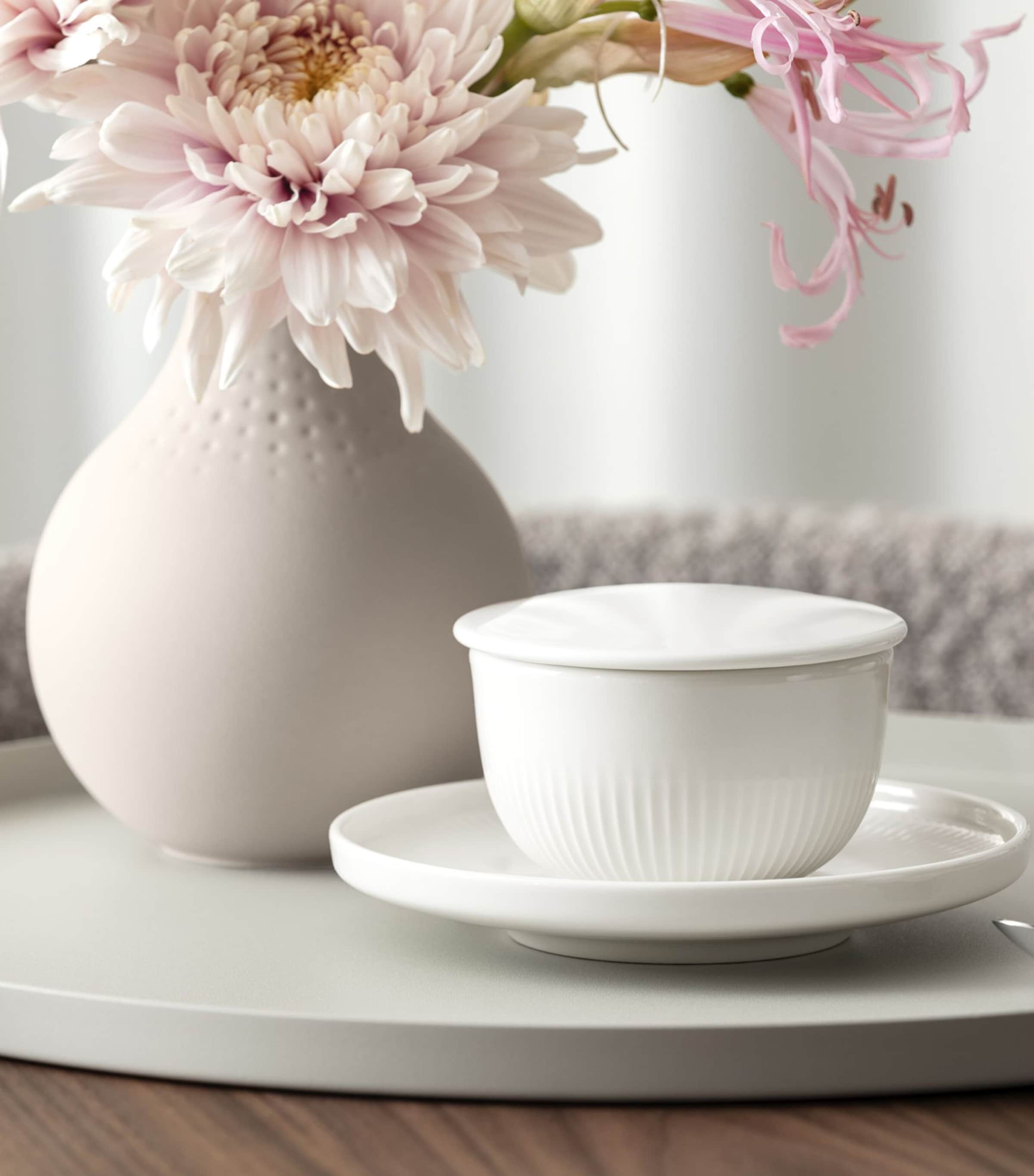 Porcelain Afina Sugar Bowl with Lid