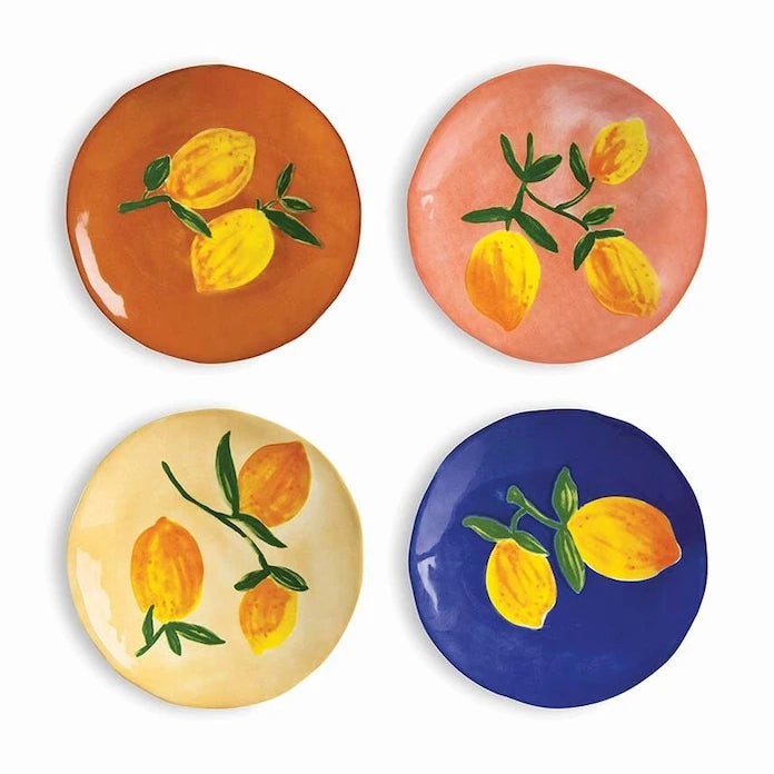 &k amsterdam Lemon Full Colour 16 cm Tabak Seti (4 Parça)