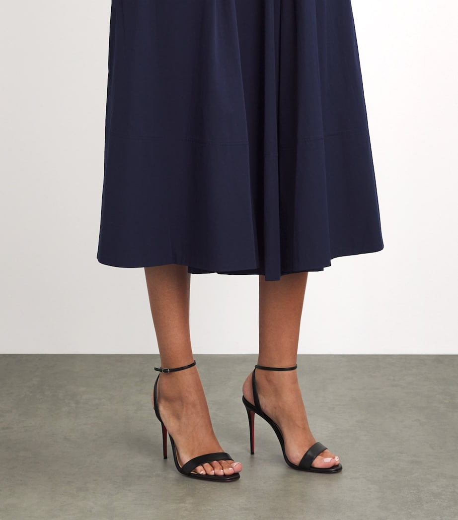 Christian Louboutin Black Loubigirl Nappa Leather Heeled Sandals 100