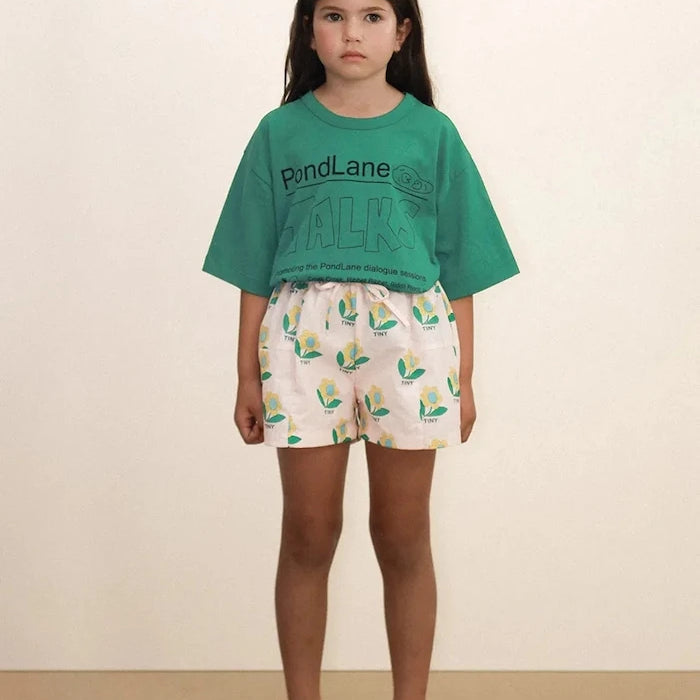 Детска памучна тениска Tinycottons PONDLANE GRAPHIC TEE
