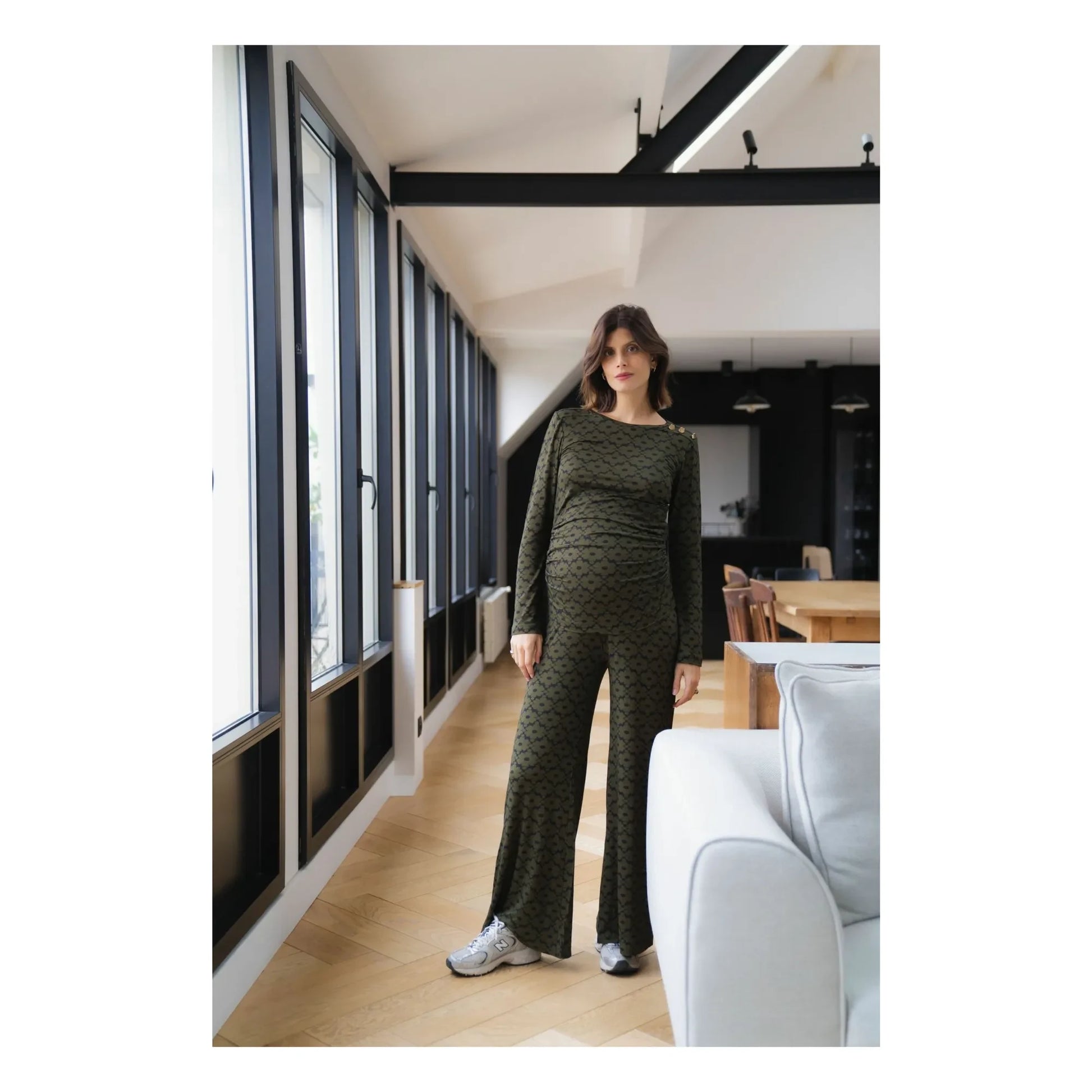 Paloma Collection - Andrea Seventies Pregnancy Pants | Khaki
