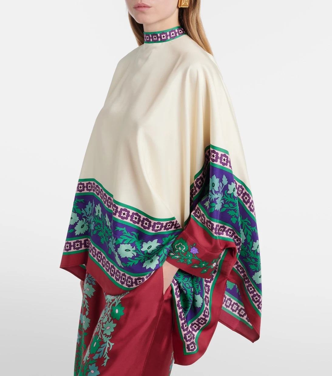 La DoubleJ - Foulard printed silk twill shirt
