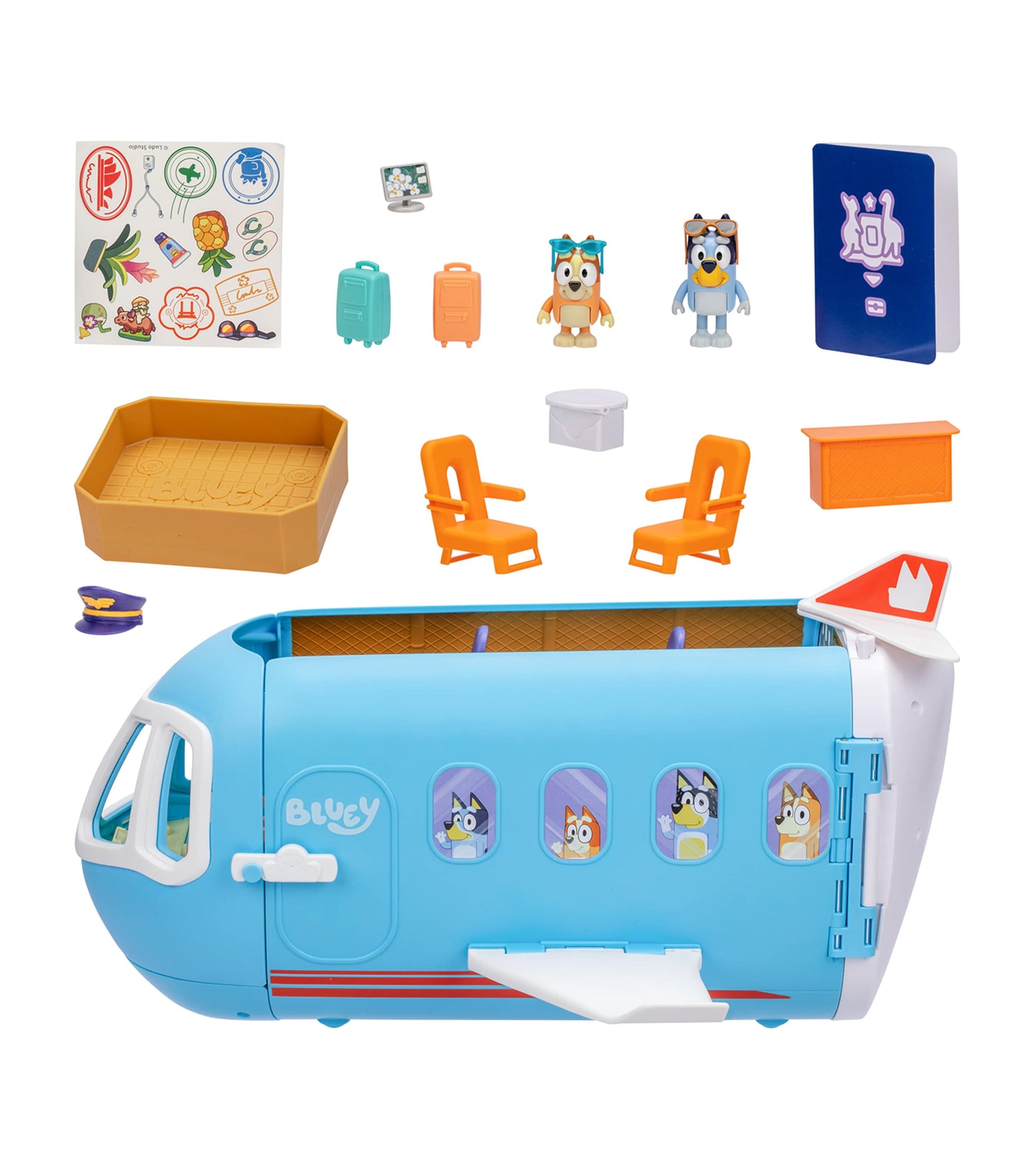 BLUEY 3-in-1 Transforming Plane Play Set