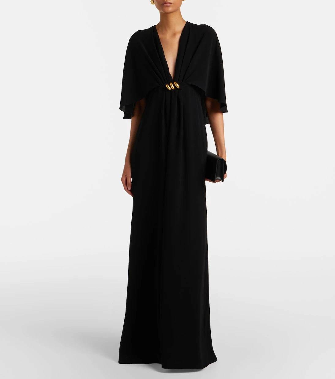 Max Mara - Elegante caped cady gown