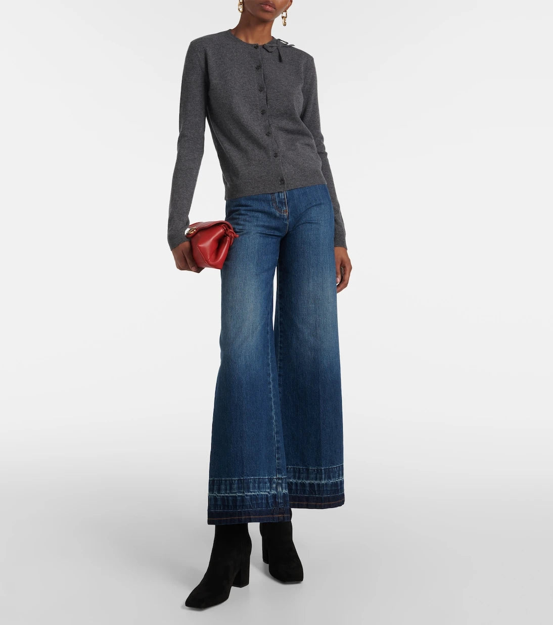 Valentino Garavani - VLogo The Bold Edition suede booties