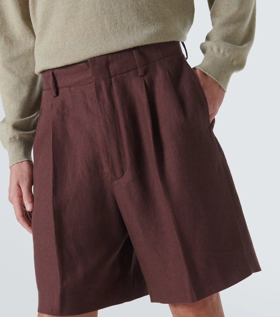 Loro Piana - Joetsu linen Bermuda shorts