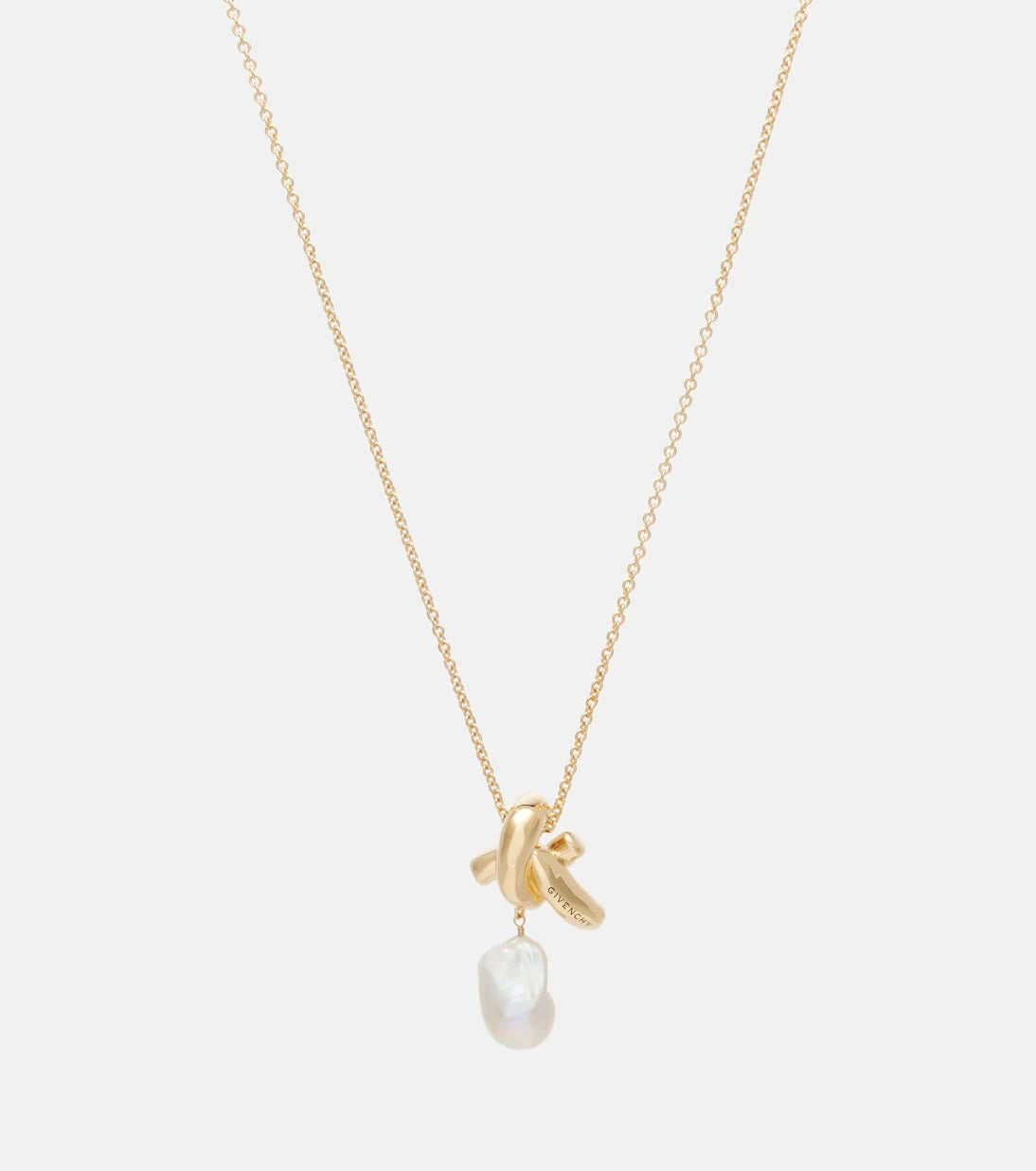 Givenchy - Chain Link pearl pendant necklace