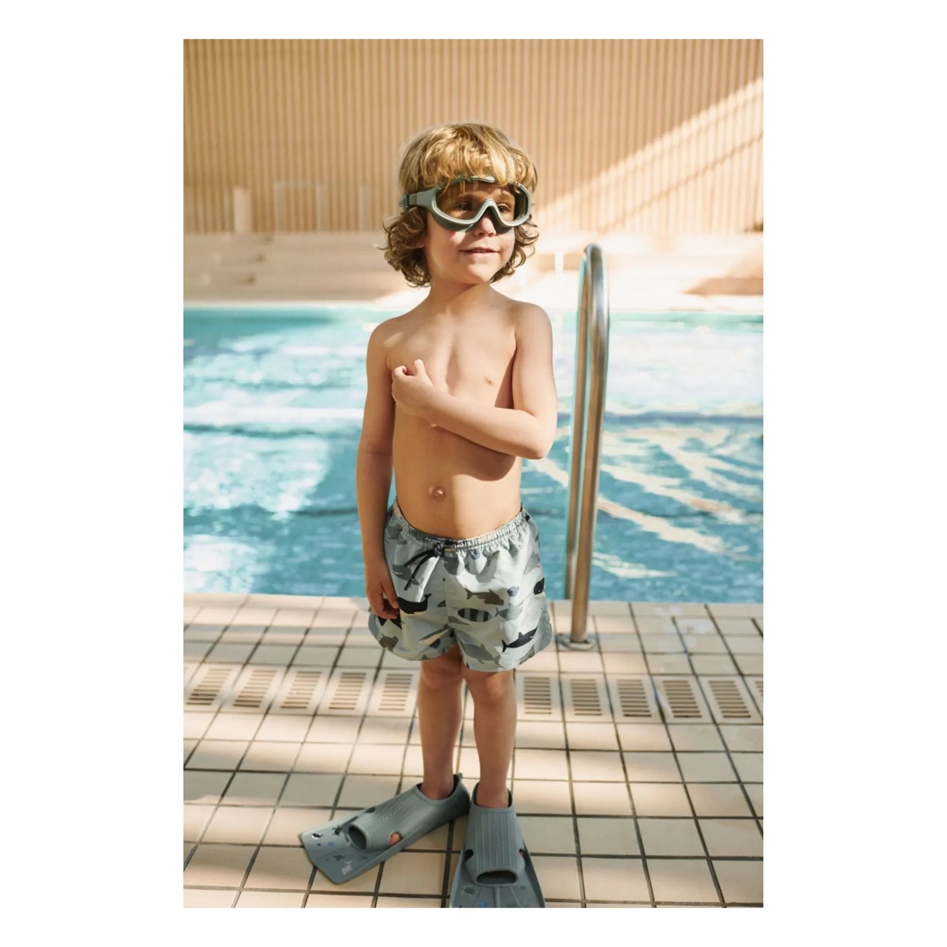 Liewood - Kerem swimming mask | Peppermint/Garden green