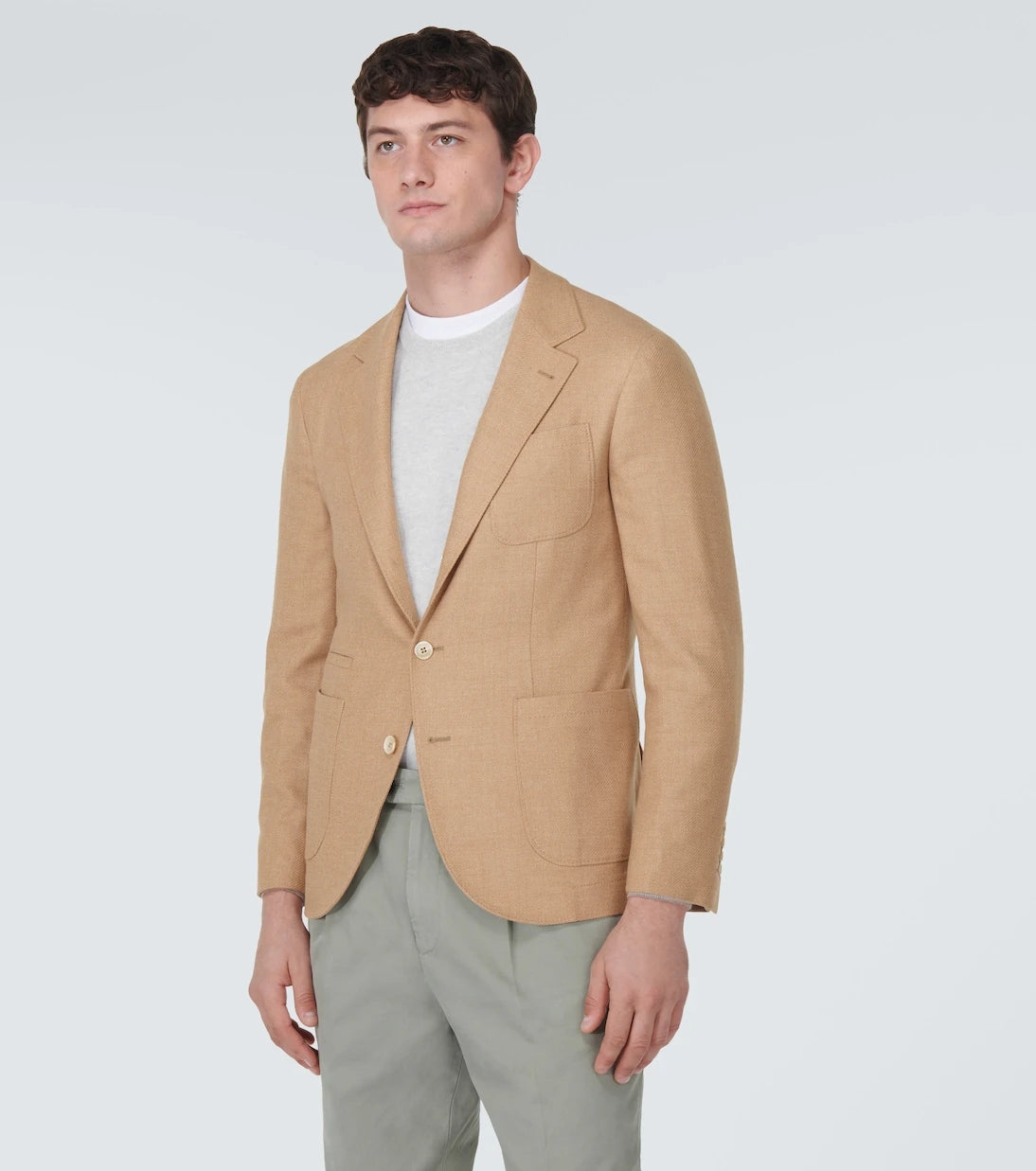 Brunello Cucinelli - Wool, cashmere, and silk twill blazer