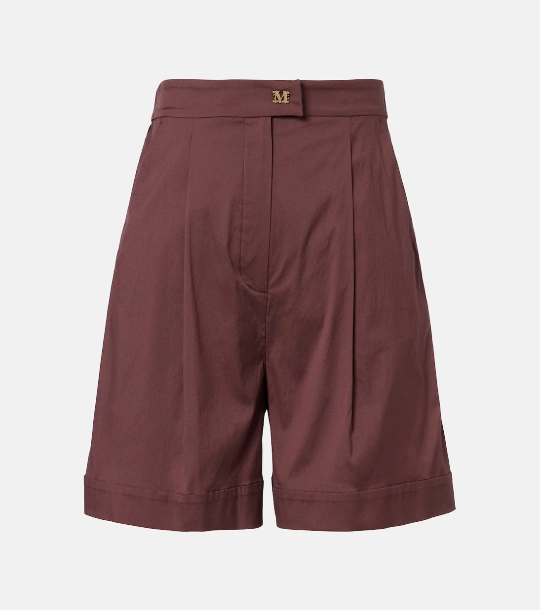 Max Mara - Medeola pleated cotton-blend shorts
