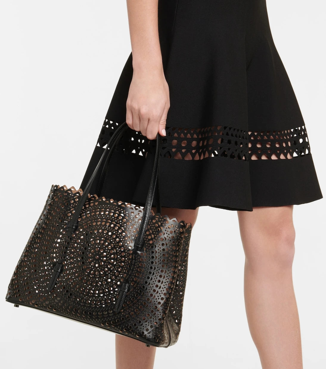 Alaïa - Le Mina 32 New Vienne leather tote bag