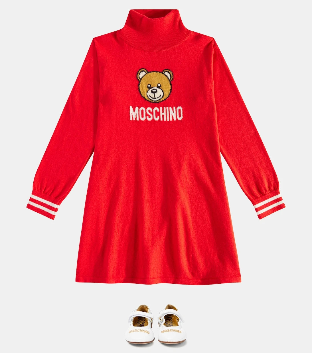 موسكينو كيدز - فستان من القطن والصوف