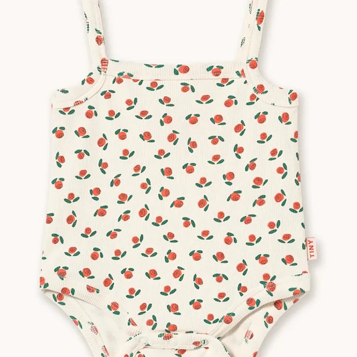 Бебешко боди Tinycottons TINY ROSES RIB SLEEVELESS BODY