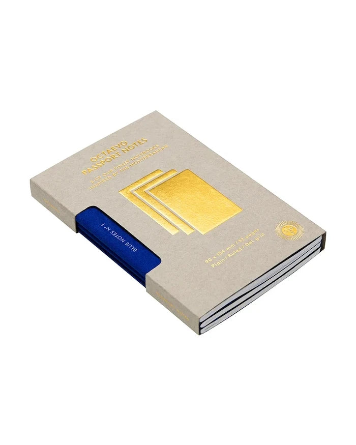 Octaevo Blue Passport Defter Seti (3'lü)
