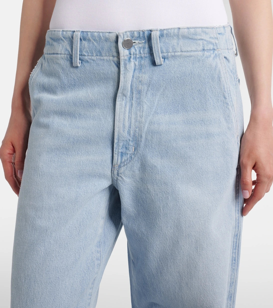 Agolde - x Maria McManus faded wide-leg jeans