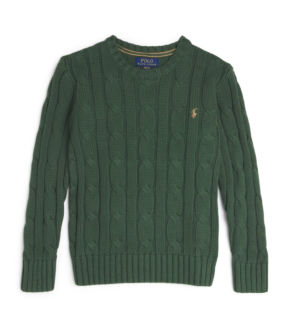 Ralph Lauren Kids Cotton Cable-Knit Sweater (6-14 Years)