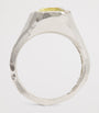 Recycled Sterling Silver and Lemon Quartz Signet Ring