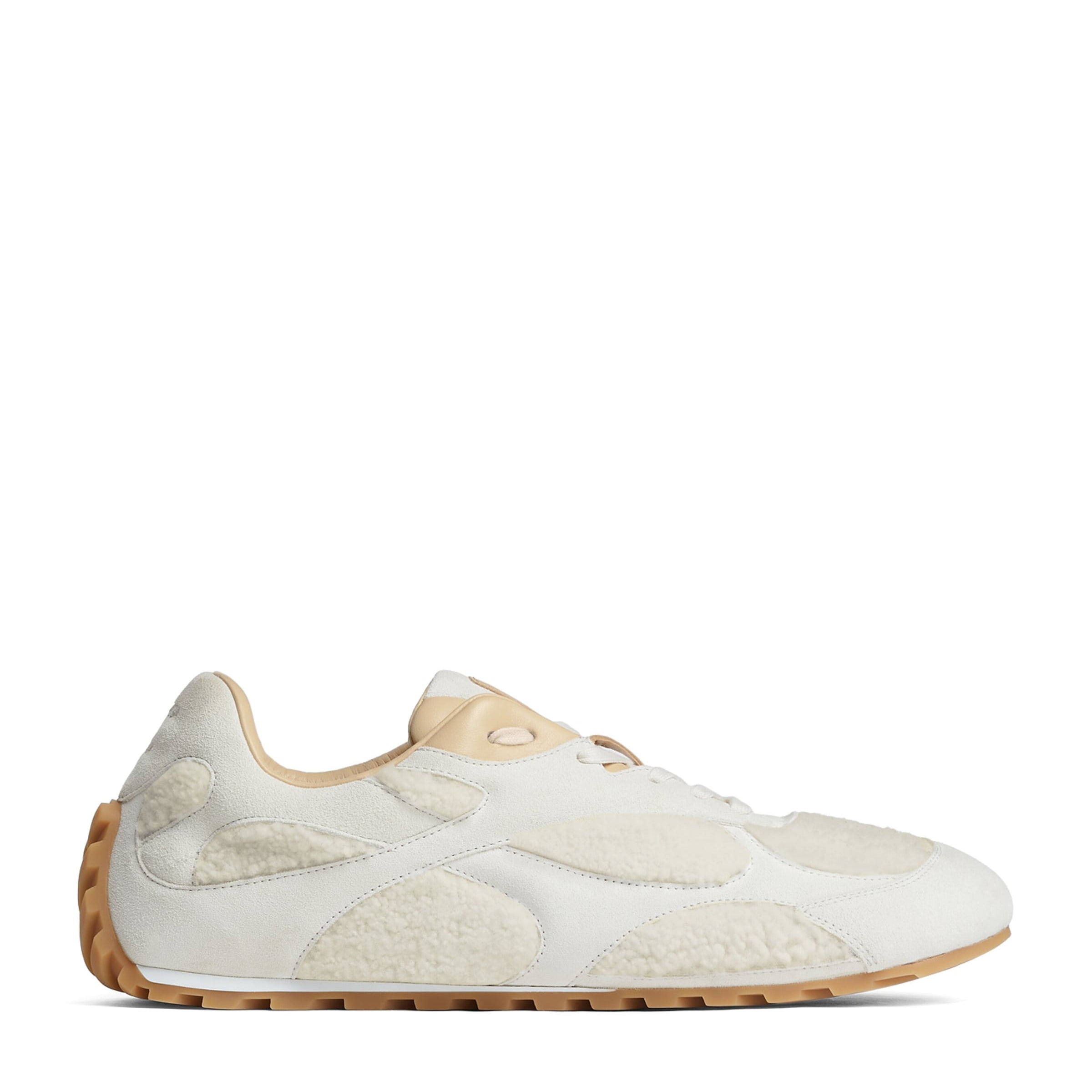 Bottega Veneta Shearling-Suede Orbit Flash Sneakers