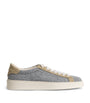 Eleventy Wool Suede-Trim Sneakers