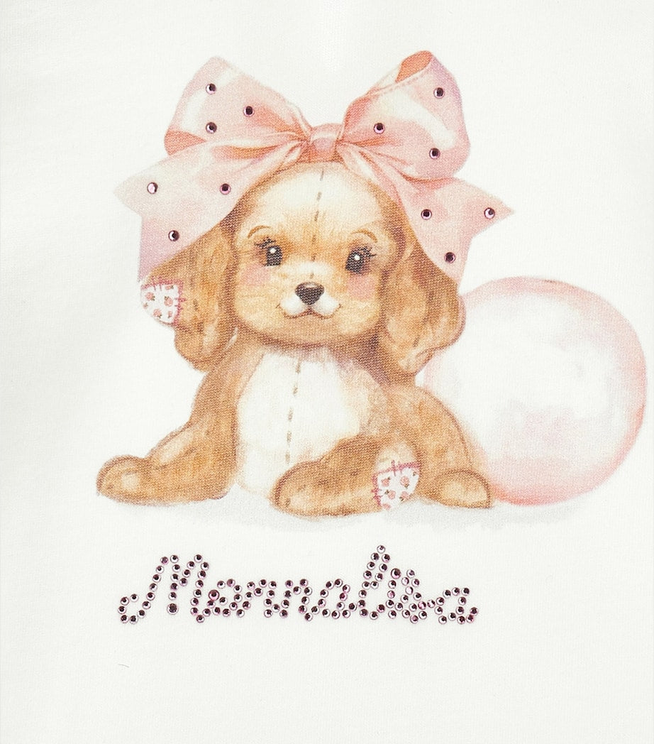 Monnalisa Cotton Puppy T-Shirt (6-36 Months)