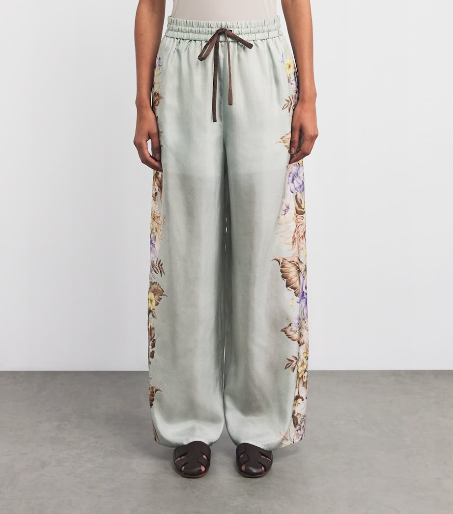 Zimmermann Silk Coco Relaxed Trousers