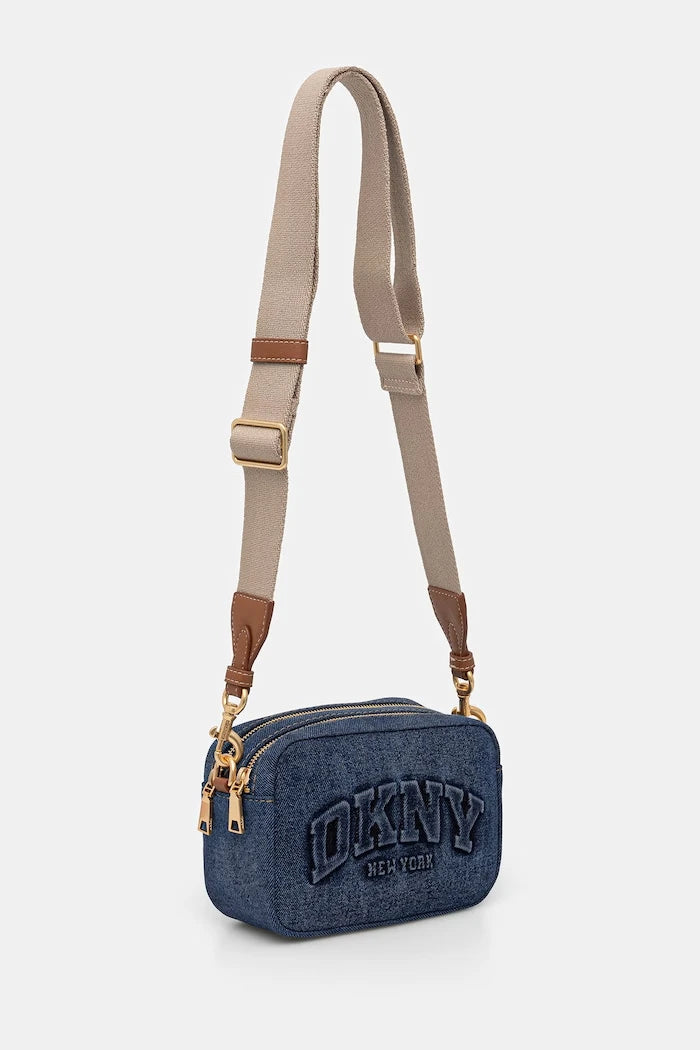 DKNY kadın denim crossbody çanta