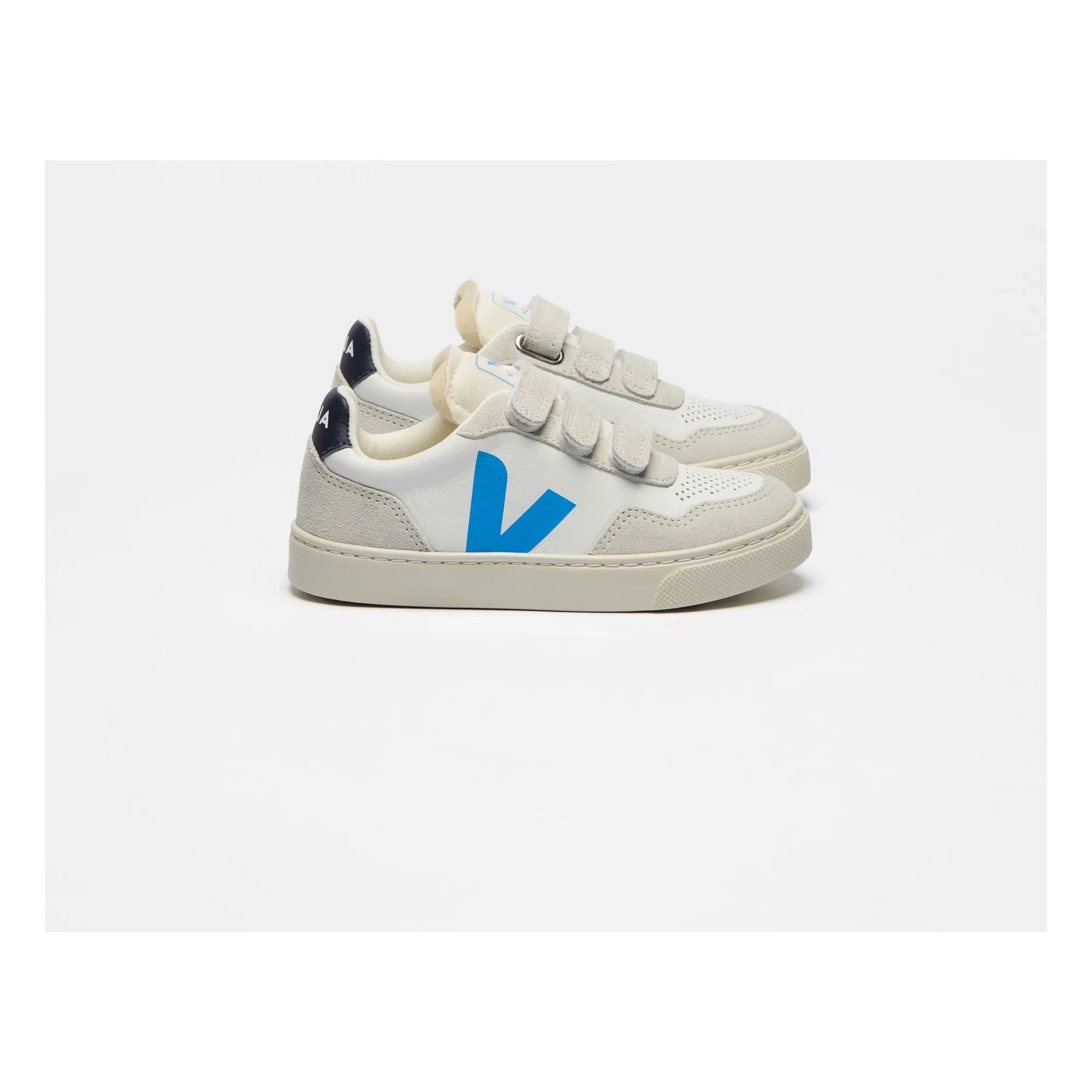 Veja - V-90 Leather Scratch Sneakers O.T. | Blue