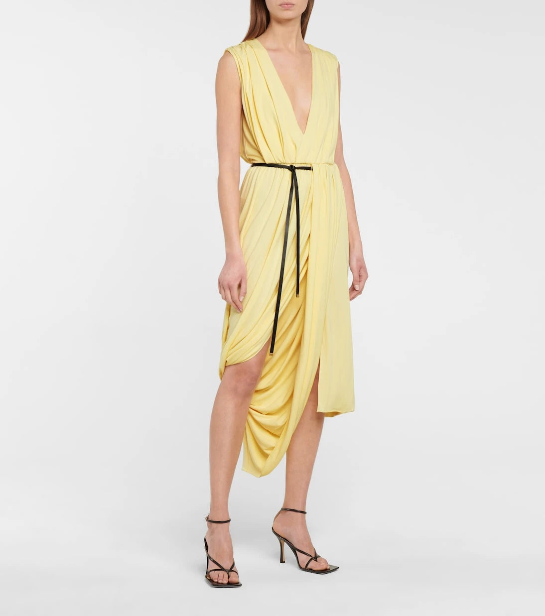 Altuzarra - Calla belted jersey midi dress