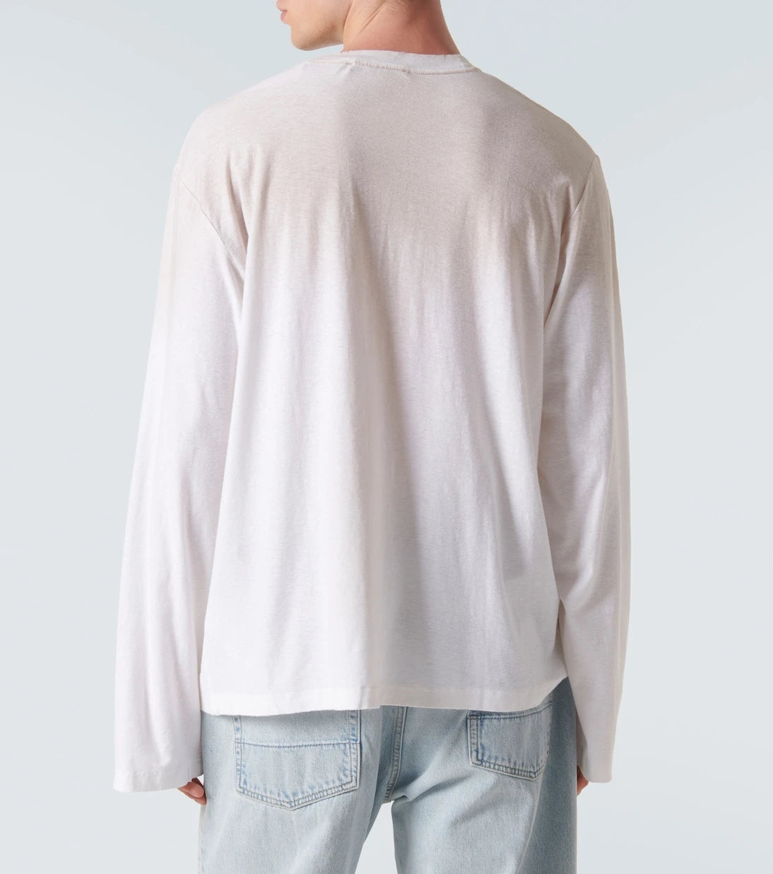 Acne Studios - تي شيرت جيرسيه بشعار ممزق