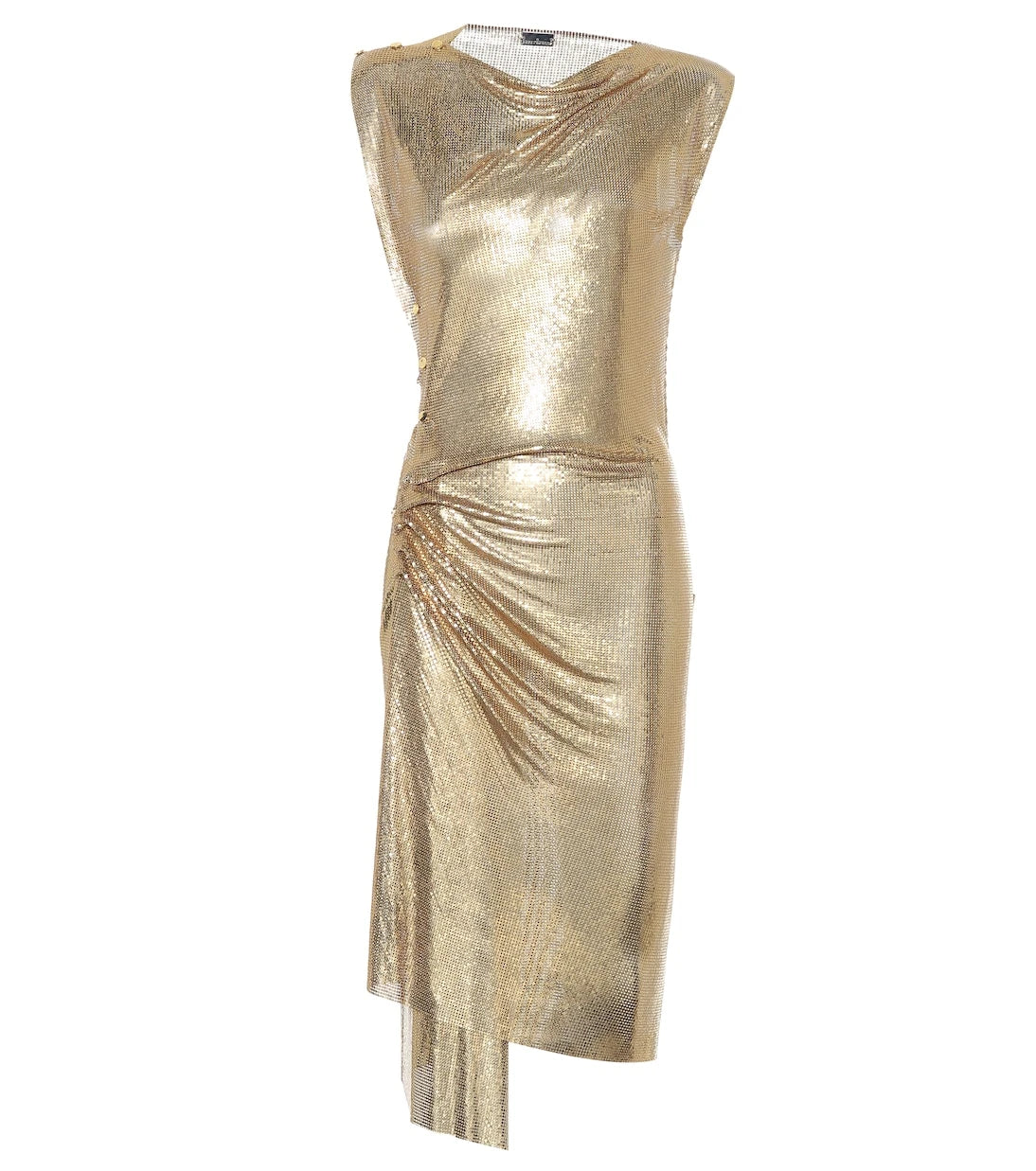 Rabanne - Draped mesh dress