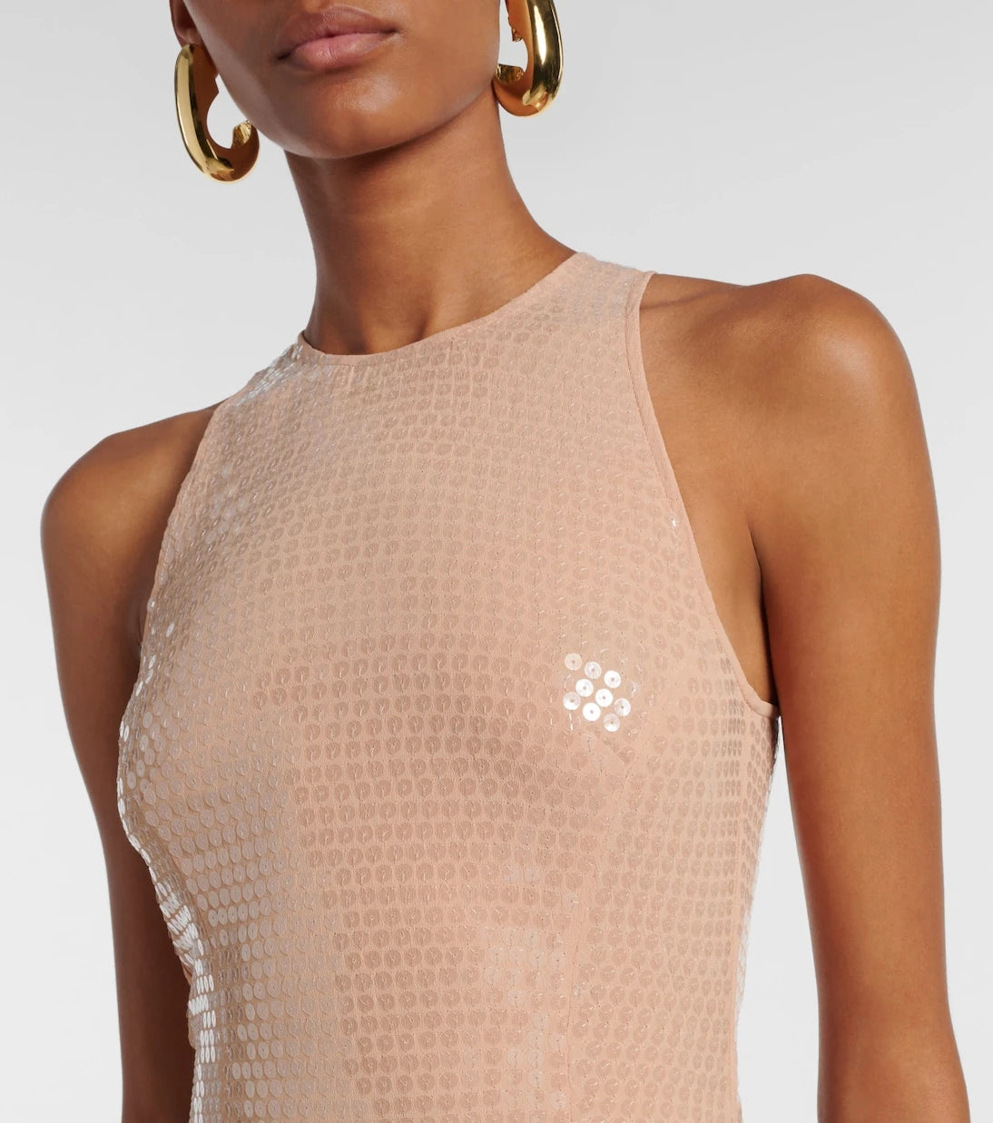 Mugler - re/edit sequined crêpe gown