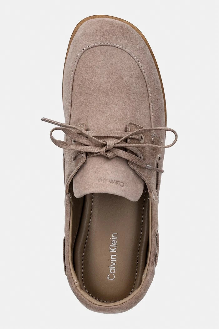 Calvin Klein kadın süet mokasen ESS BOATSHOE SUEDE