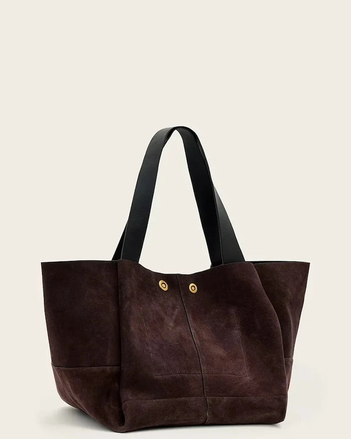 AllSaints kadın süet alışveriş çantası ROSALIE