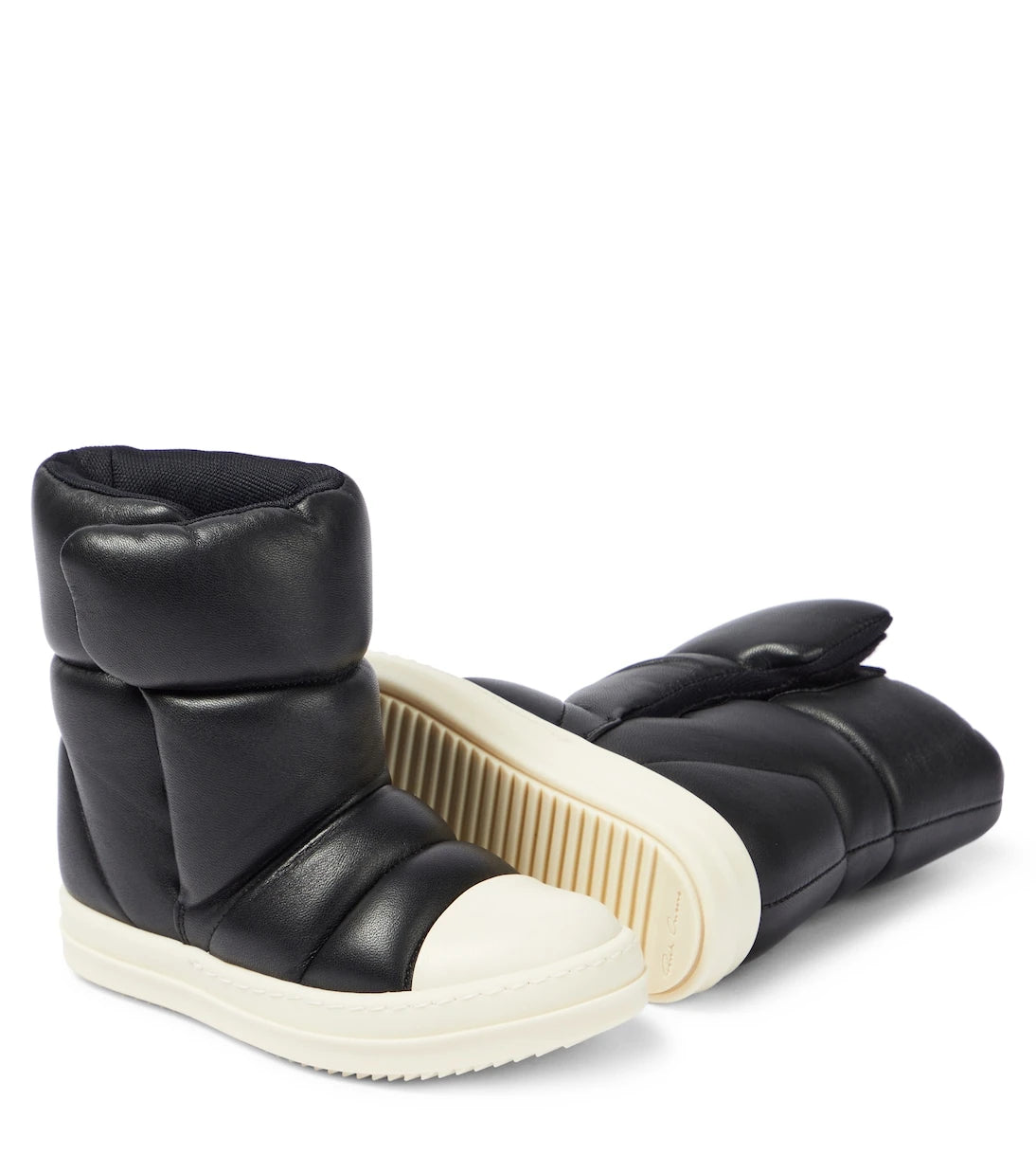 Rick Owens Kids - جزمة جلد مبطّنة