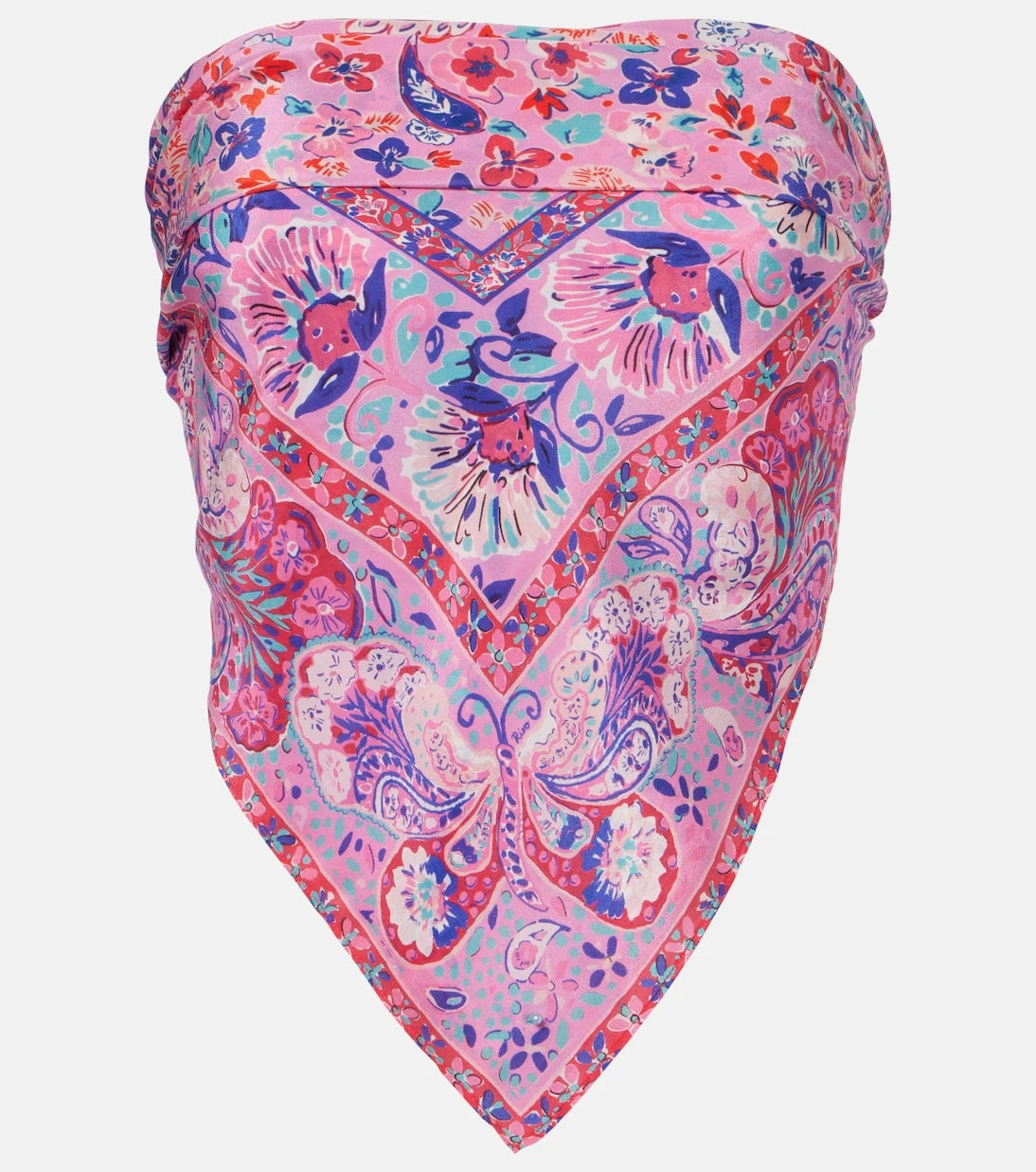 Rixo - Menno printed silk top